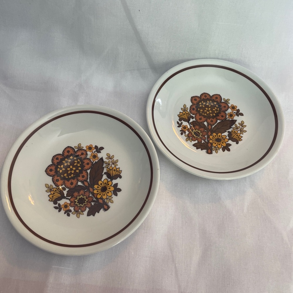 Alfred Meakin England Tea Saucer “Annette” Set of Two